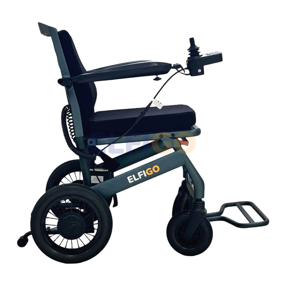 Black Diamond Electric Powered Motorised Wheelchair (11 kg) - ELFIGO Mobility Australia - Electric Wheelchair