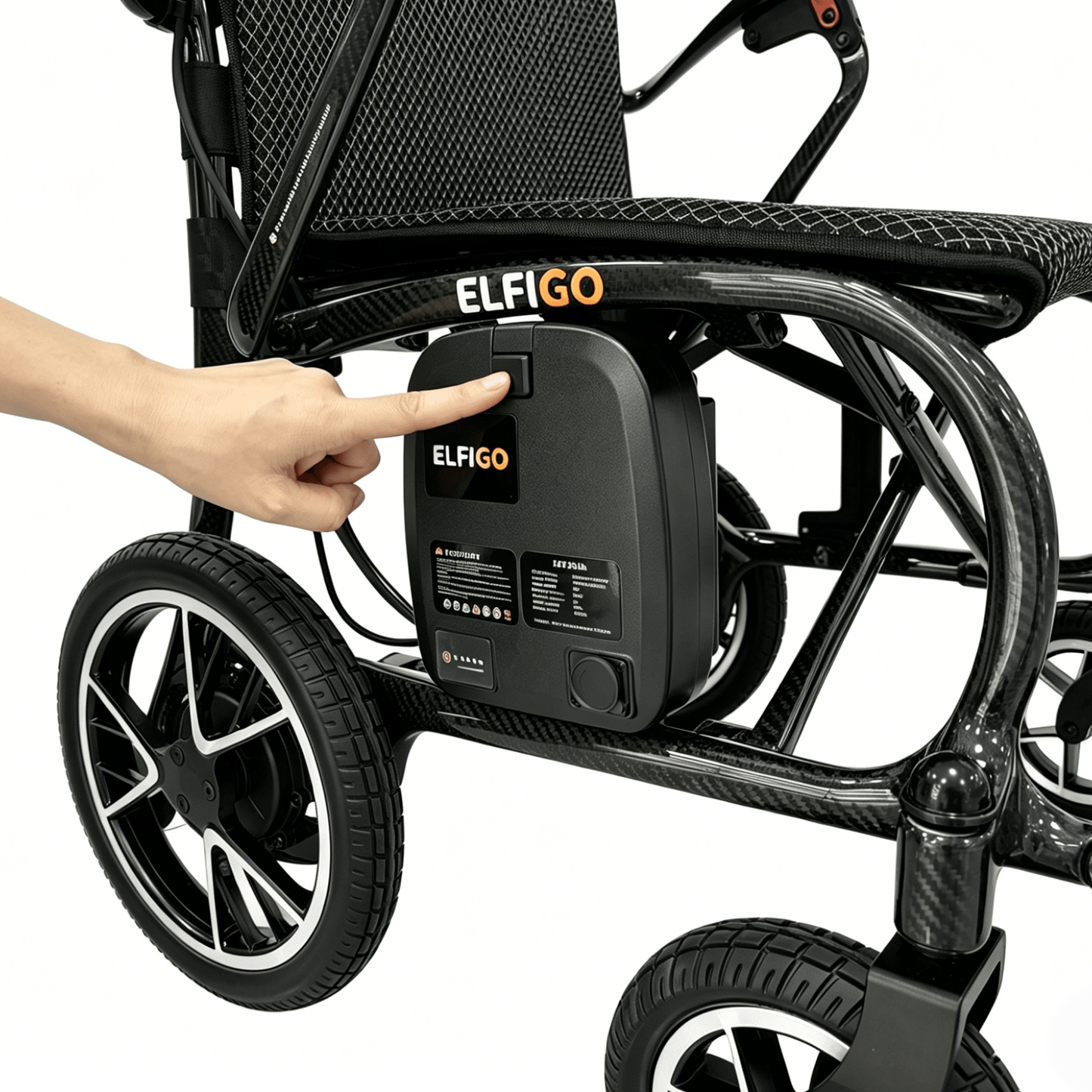 Ultra - Lite Carbon BW Electric Powered Motorised Wheelchair PMA (13.3 kg) - ELFIGO Mobility Australia - Electric Wheelchair