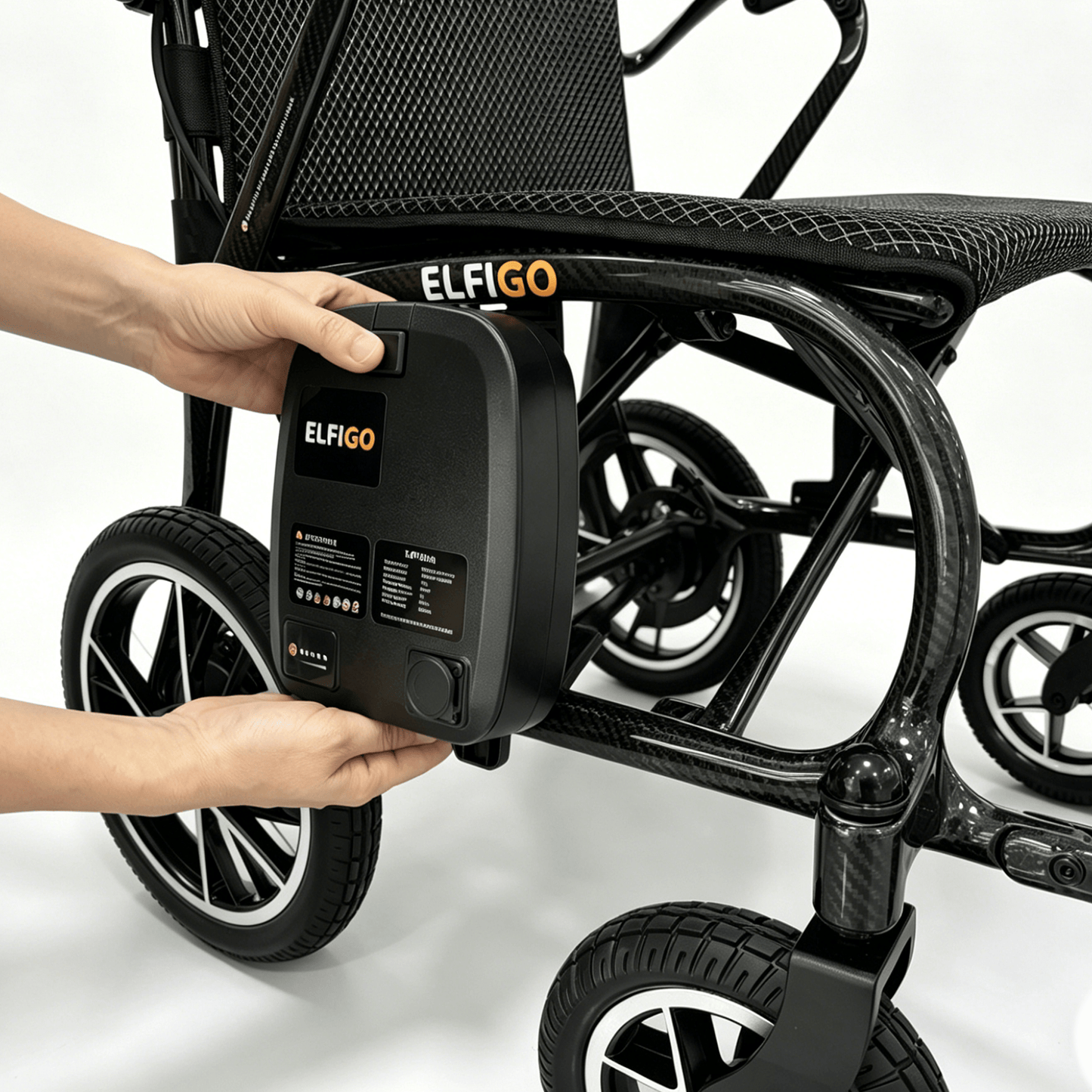 Ultra - Lite Carbon BW Electric Powered Motorised Wheelchair PMA (13.3 kg) - ELFIGO Mobility Australia - Electric Wheelchair